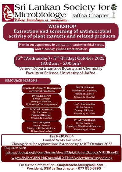 Hands-On Workshop: Natural Products & Antimicrobial Screening! 🌿🔬